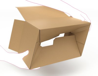 karton automatyczny z samoprzylepnym zamknięciem 345 x 256 x 130 mm