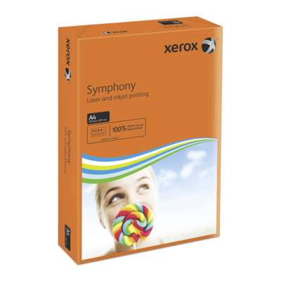 Papier Xerox Symphony Strong, Orange, 80g/m2, 210x297mm, A4, LG, ryza 500 ark., 003R93953