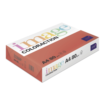Papier Image Coloraction, Chile/Deep Red, 80g, 210x297mm, A4, LG, ryza 500 ark