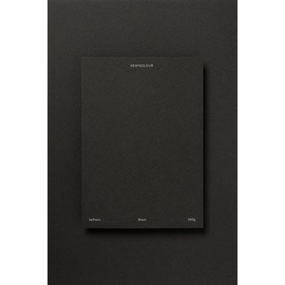 Papier Keaykolour Saffiano, Black, 340 g/m², 700x1000 mm, B1, LG