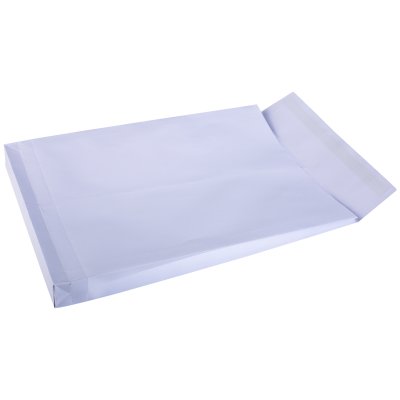 Koperta Jumbobag, biały, 130 g/m2, kraft, E4 280 x 400 x 40 mm, karton 250 szt
