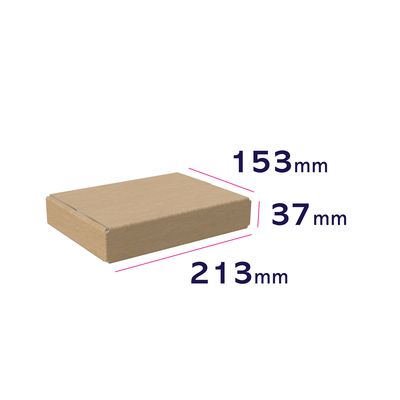 karton automatyczny z samoprzylepnym zamknięciem 213 x 153 x 37 mm - wymiary