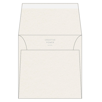 Koperta Rives Tradition, natural white, 120 g/m2, filcowane, 170 x 170 mm, bez okna,