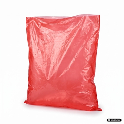 Worek foliowy, 50mic, czerwony, 1200x1650mm, LDPE regranulat, paleta 2000 szt.