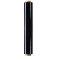 czarna folia stretch ręczna 23 mic, 500 mm, 1,5 kg netto