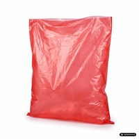 Worek foliowy, 50mic, czerwony, 1200x1650mm, LDPE regranulat, paleta 2000 szt.