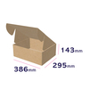 karton fasonowy z samoprzylepnym zamknięciem 370 x 290 x 140 mm - wymiary zewnętrzne