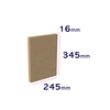 karton z samoprzylepnym zamknięciem 245 x 16 x 345 mm - wymiary