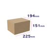 karton automatyczny z samoprzylepnym zamknięciem 255 x 194 x 151 mm - wymiary