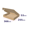 karton fasonowy z samoprzylepnym zamknięciem 350 x 250 x 50 mm - wymiary zewnętrzne