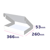 karton fasonowy z samoprzylepnym zamknięciem 350 x 250 x 50 mm - wymiary zewnętrzne