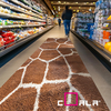 Laminat Coala Floor Lam Sand, transparent, R9, monomer PVC, granulowany klej akrylowy trwały, 1400 mm x 50 m