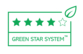 Produkt o ocenie 4 gwiazdek "systemu opakowań Green Star" oznacza, że jest w całości wykonany z materiałów przetworzonych (PIR+PCR) lub odnawialnych w ilości od 50% do 99%, jest technicznie nadający się do recyklingu i zgodny z rozporządzeniem REACH.