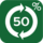 50% z recyklingu